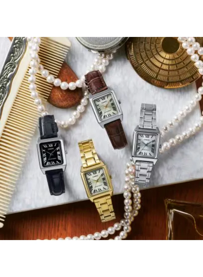 CASIO Women's Stainless Steel Analog Watch LTP-V007L-9BUDF - 22 mm