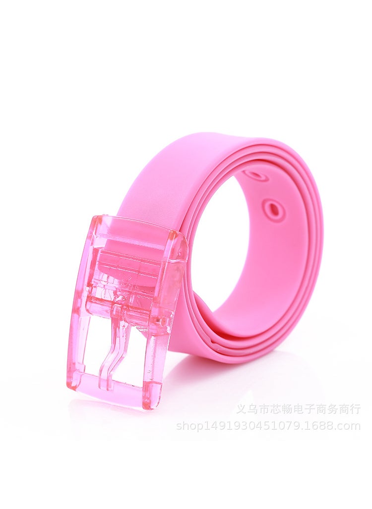 Generic Silicone Belt Candy Aroma Couples Fashion Pink 