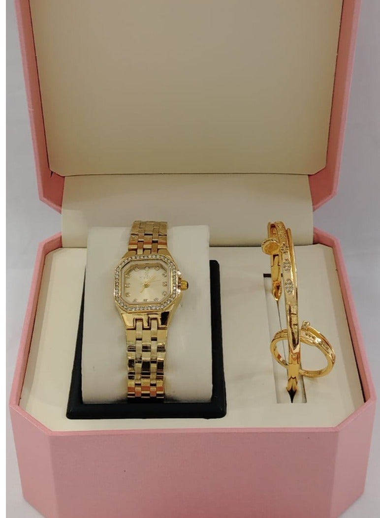 ساعه نسائي استيل استيل درجه اولى