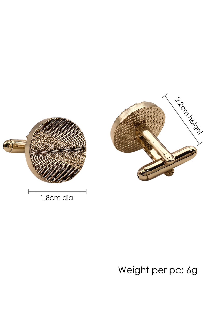 Diagonal striped pattern cufflinks, 2 PCS in One Set Alloy Jewelry Specially Design for Men's Shirt Wedding Business Gift with Delicate Package Box, 2 Colors for Selection  - Image 2