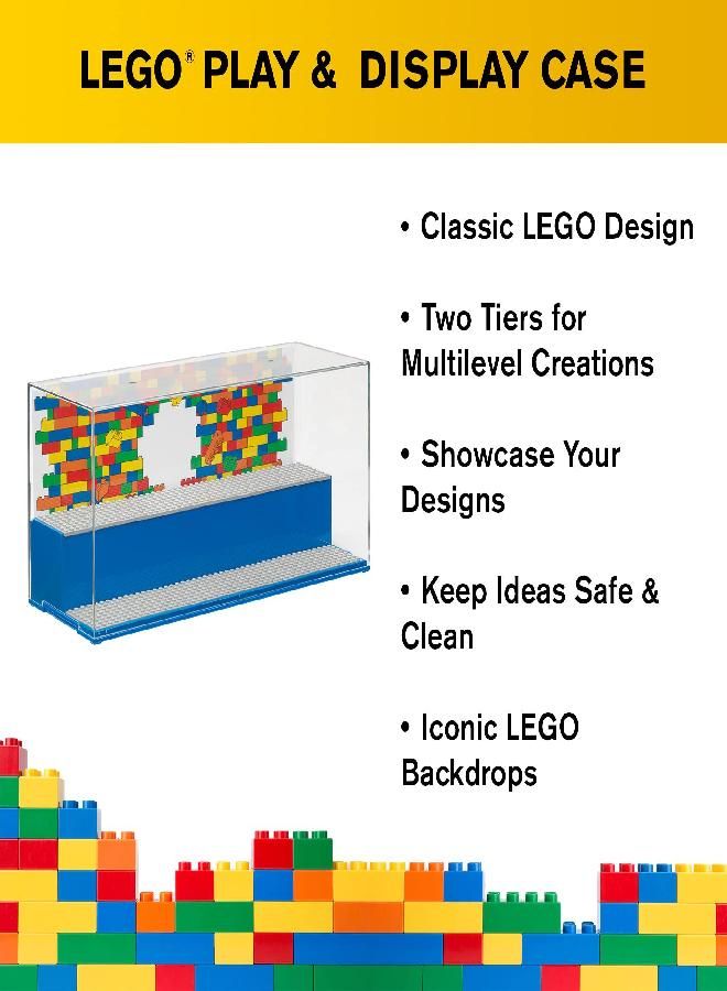 Room Copenhagen LEGO Play and Display Case, 2-Tier Toy Storage Container LEGO, Iconic Blue - Image 2