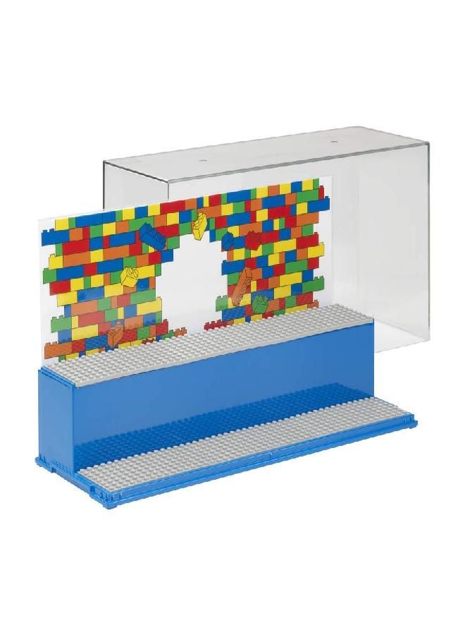 Room Copenhagen LEGO Play and Display Case, 2-Tier Toy Storage Container LEGO, Iconic Blue - Image 1