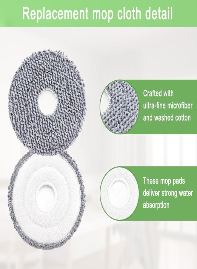 مجموعة قطع غيار وإكسسوارات MalhSlix للمكنسة الروبوتية iRobot Roomba Plus 505 405 Combo، تتضمن: فرشاتين دوارتين، 6 وسادات مسح، 6 فلاتر، 8 فرش جانبية، و8 أكياس مكنسة كهربائية - Image 5