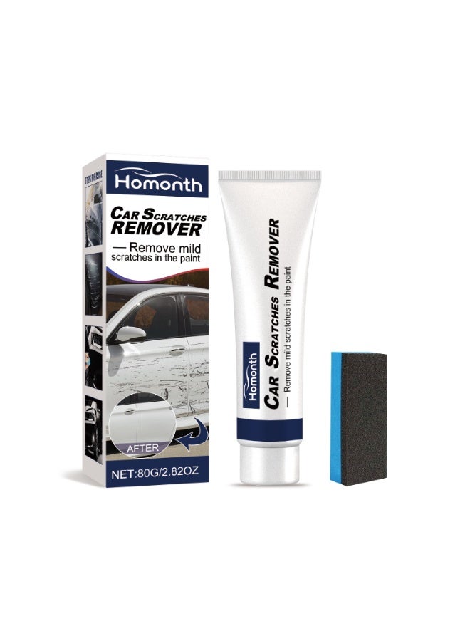 Homonth Car scratch repair agent paint scratch repair car wax abrasive polishing wax remove scratch waxing agent 80G - Image 1