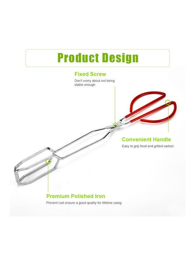 نيبمينينت ملقط للشواء أحمر/فضي - Image 1