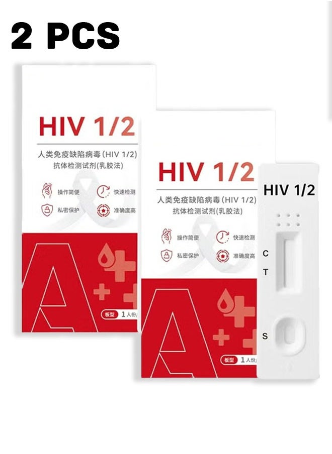Unewshi HIV2/1 test kit AIDS test kit AIDS blood test AIDS syphilis * 2 kits  - Image 1