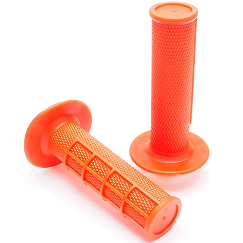 APE RACING Anti-Slip Lock on Twist Throttle Handlebar Grips for Motorcycle Dirt bike Motocross (Orange) - Image 3