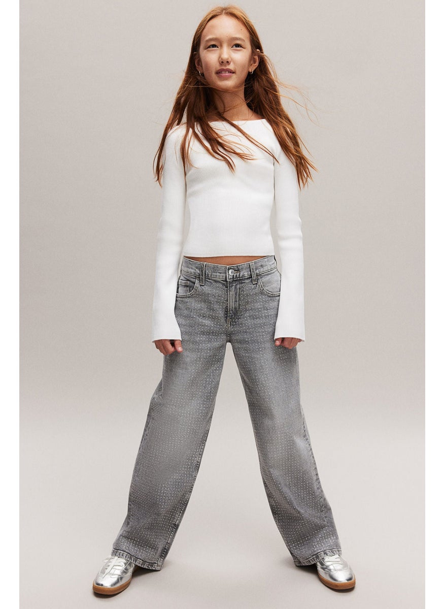 H&M Loose Fit Wide Leg Cargo Jeans  - Image 2