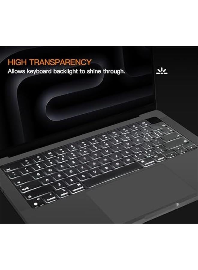 Arabest MacBook Pro 16 inch Keyboard Cover for Apple M4 Chip Pro/Max Liquid XDR Display Touch ID Protection Skin - Image 2