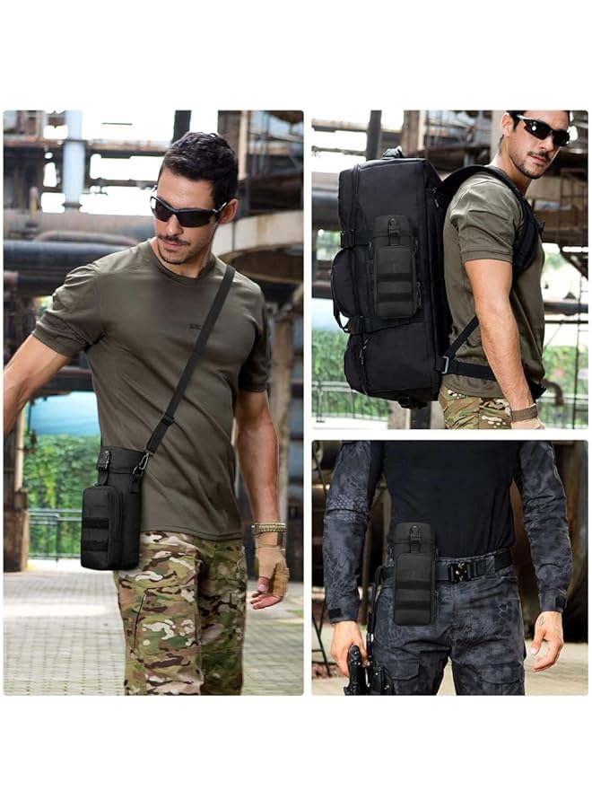 Excefore Tactical Water Bottle Bag for Hiking Camping Stay Hydrated on the Go Kettle Canteen Bag Pack Crossbody Bag(800/1000ml) - Image 2