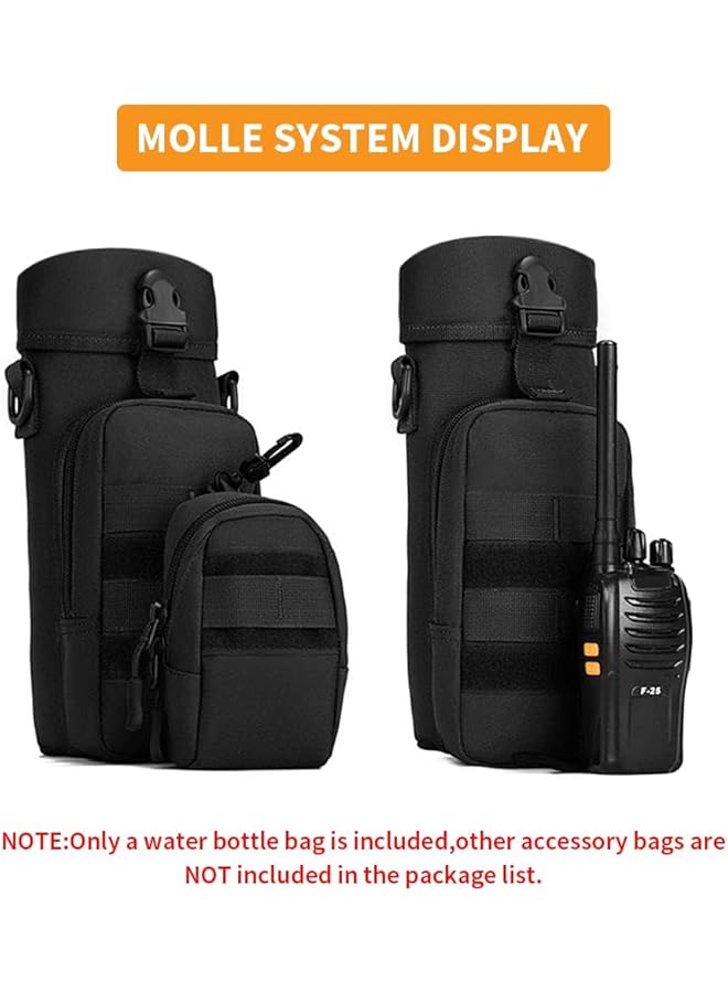 Excefore Tactical Water Bottle Bag for Hiking Camping Stay Hydrated on the Go Kettle Canteen Bag Pack Crossbody Bag(800/1000ml) - Image 3