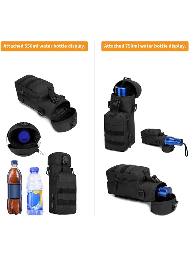 Excefore Tactical Water Bottle Bag for Hiking Camping Stay Hydrated on the Go Kettle Canteen Bag Pack Crossbody Bag(800/1000ml) - Image 4