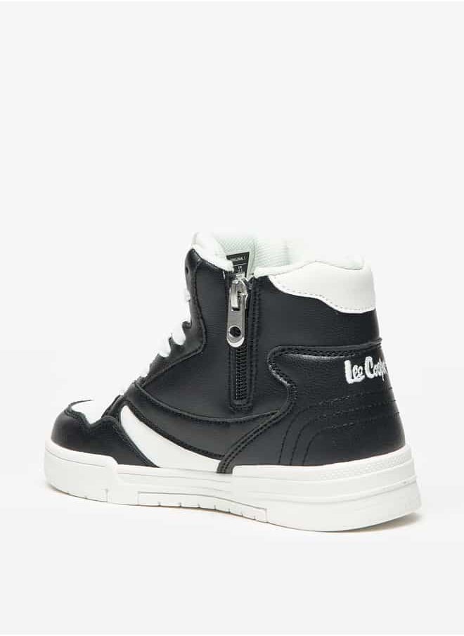 Lee Cooper - Boys' Panelled Lace-Up High Top Sneakers - Image 1