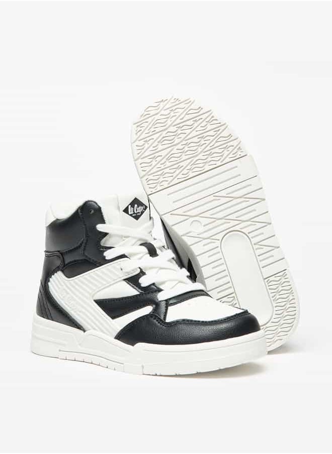 Lee Cooper - Boys' Panelled Lace-Up High Top Sneakers - Image 1