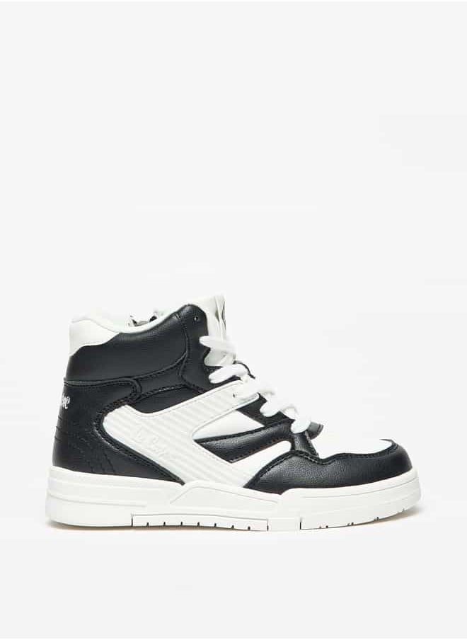 Lee Cooper - Boys' Panelled Lace-Up High Top Sneakers - Image 1