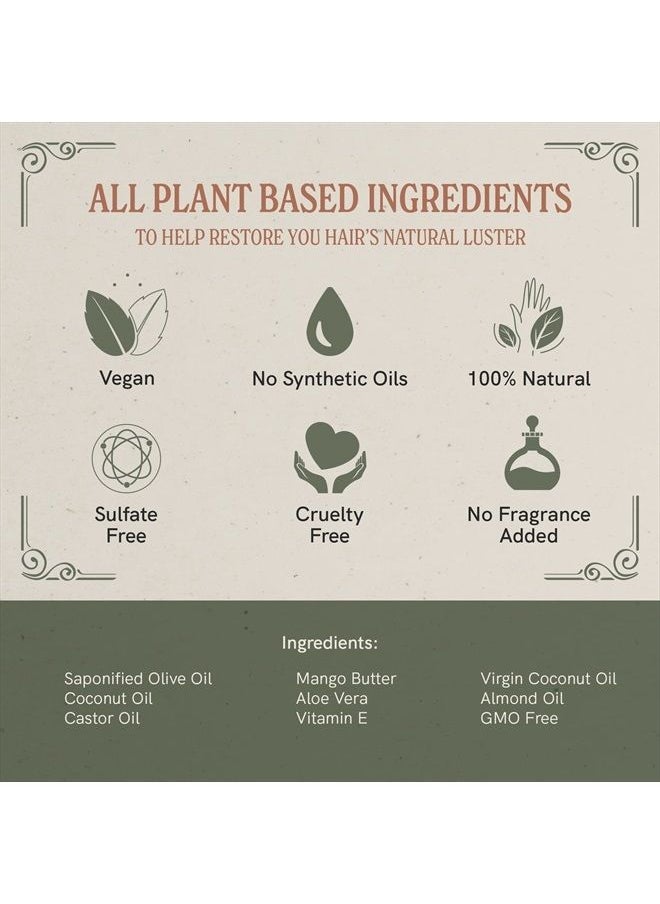 J·R·LIGGETT'S All-Natural Shampoo Bar, Moisturizing Formula - Supports Strong and Healthy Hair - Nourish Follicles with Antioxidants and Vitamins - Detergent and Sulfate-Free, One 3.5 Ounce Bar  - Image 3