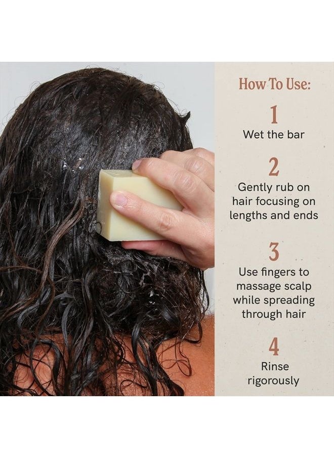 J·R·LIGGETT'S All-Natural Shampoo Bar, Moisturizing Formula - Supports Strong and Healthy Hair - Nourish Follicles with Antioxidants and Vitamins - Detergent and Sulfate-Free, One 3.5 Ounce Bar  - Image 4