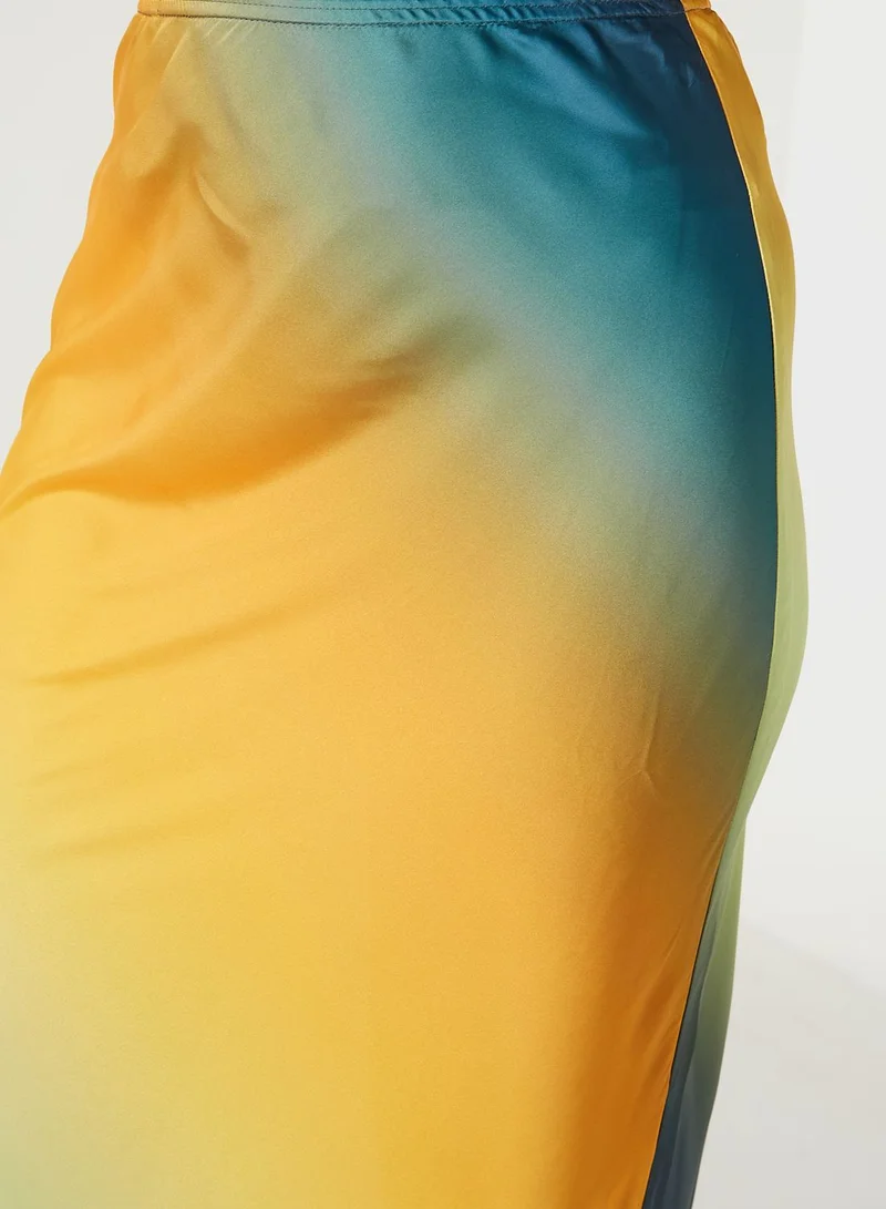TOPSHOP High Waist Midi Skirt