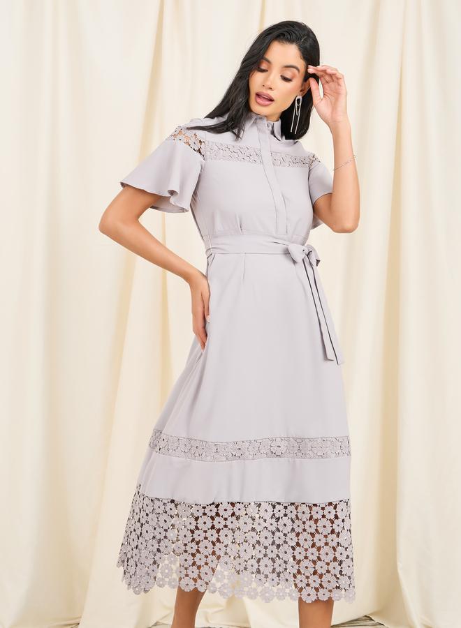 Styli Lace Trimmed Dress  - Image 2