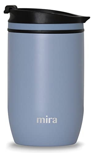 MIRA 12 oz Travel Coffee Mug  Insulated Stainless Steel Tumbler with Screw Lid  Olympic