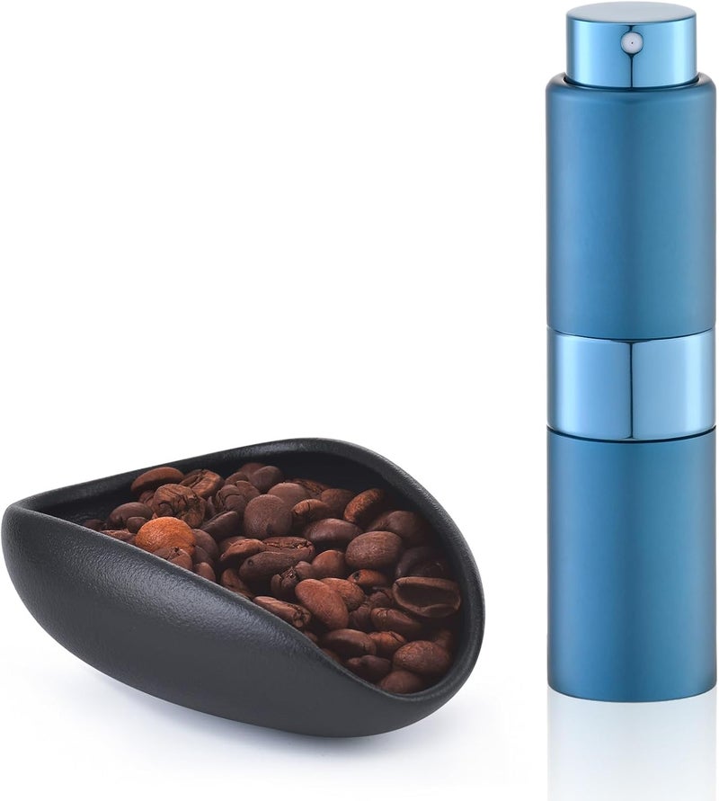 Lulupack Coffee Bean Dosing Cup with 20ML Spray Bottle, Coffee Measuring Cups & Espresso Bean Spritzer Kit Blue - Image 1