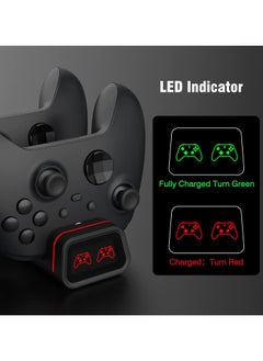 دوبي Dobe Dual Controller Charging Dock & Battery Pack - Black (Xbox Series)  - Image 2