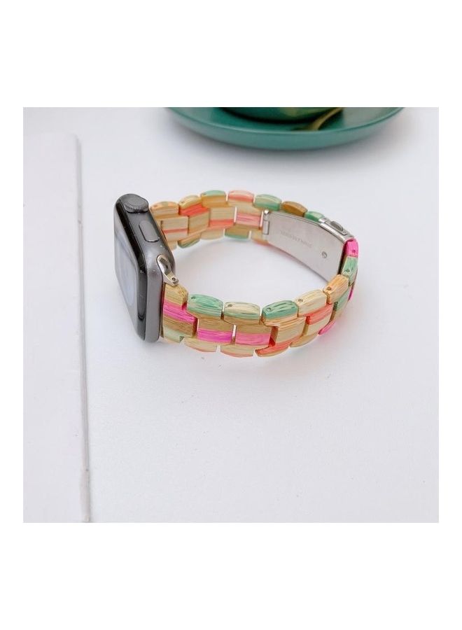 نيبمينينت سوار بديل لساعة أبل سيريس 7/6/5/4/3/2/1/SE مقاس 38/40/41 مم متعدد الألوان - Image 1