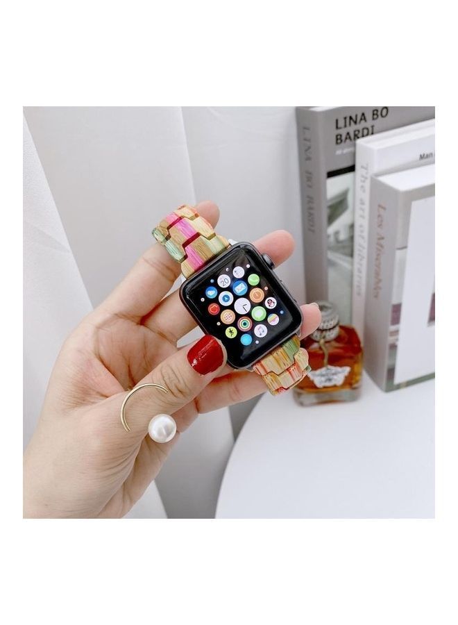 نيبمينينت سوار بديل لساعة أبل سيريس 7/6/5/4/3/2/1/SE مقاس 38/40/41 مم متعدد الألوان - Image 2
