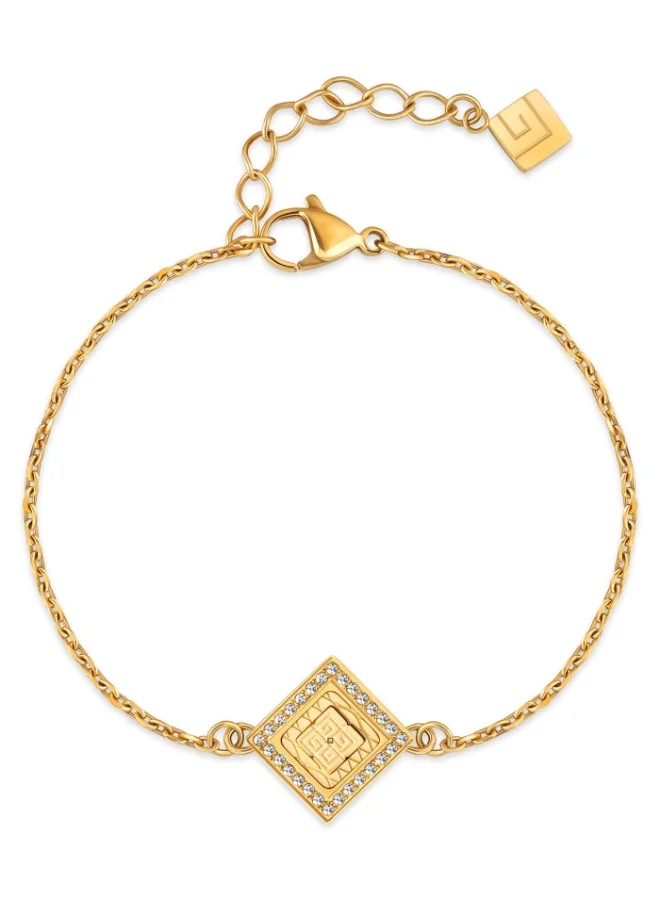 Guy Laroche Eva Gold Plated Bracelet With Crystals