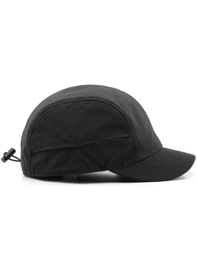 Generic Short Brim Quick-Dry Lightweight Breathable Polyester Baseball Cap Adjustable Drawstring Dad Hat Outdoor Men Women  - Image 1