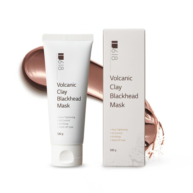Volcanic Clay Blackhead Removal Mask for Oily Skin  Pore Tightening Sebum Control Skin Soothing KBeauty Face Mask 423oz