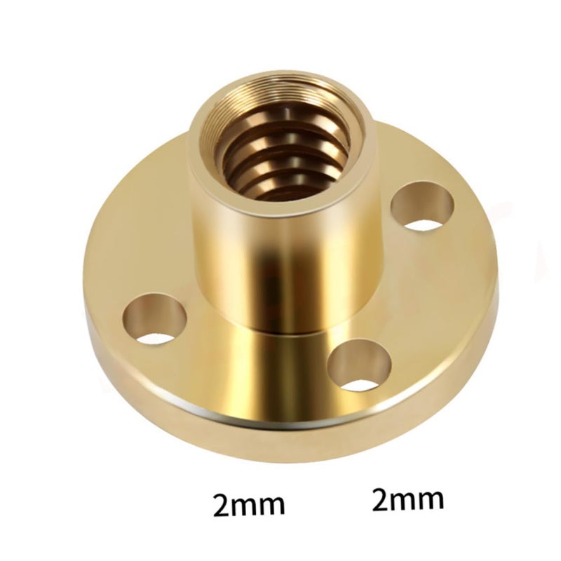 4 قطع صامولة برغي رصاص شبه منحرف لطابعة ثلاثية الأبعاد CNC DIY محرك متدرج 8 مم - Image 3