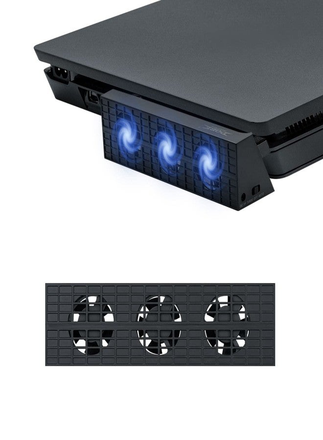 Mcbazel Dobe Intelligent External Auto Temperature Control 3-Fan Cooling Fan Cooler for PS4 Slim Gaming Console [NOT for PS4 /PS4 Pro] - Image 1