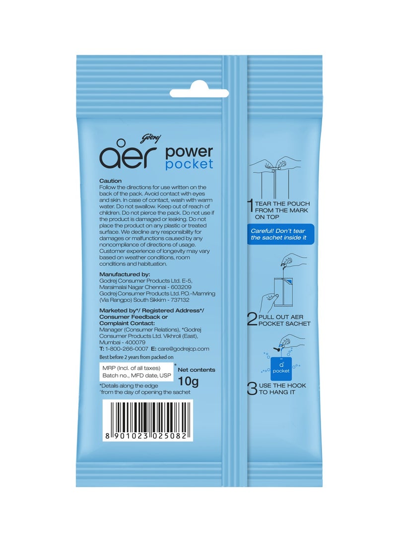 Godrej Aer Power Pocket Bathroom Fragrance Sea Breeze 10g  - Image 2