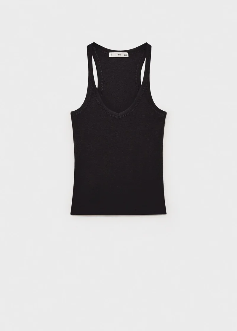 MANGO Cotton Top With Straps