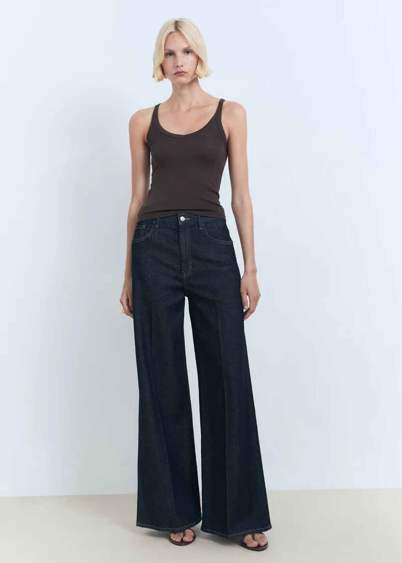 MANGO Cotton Top With Straps