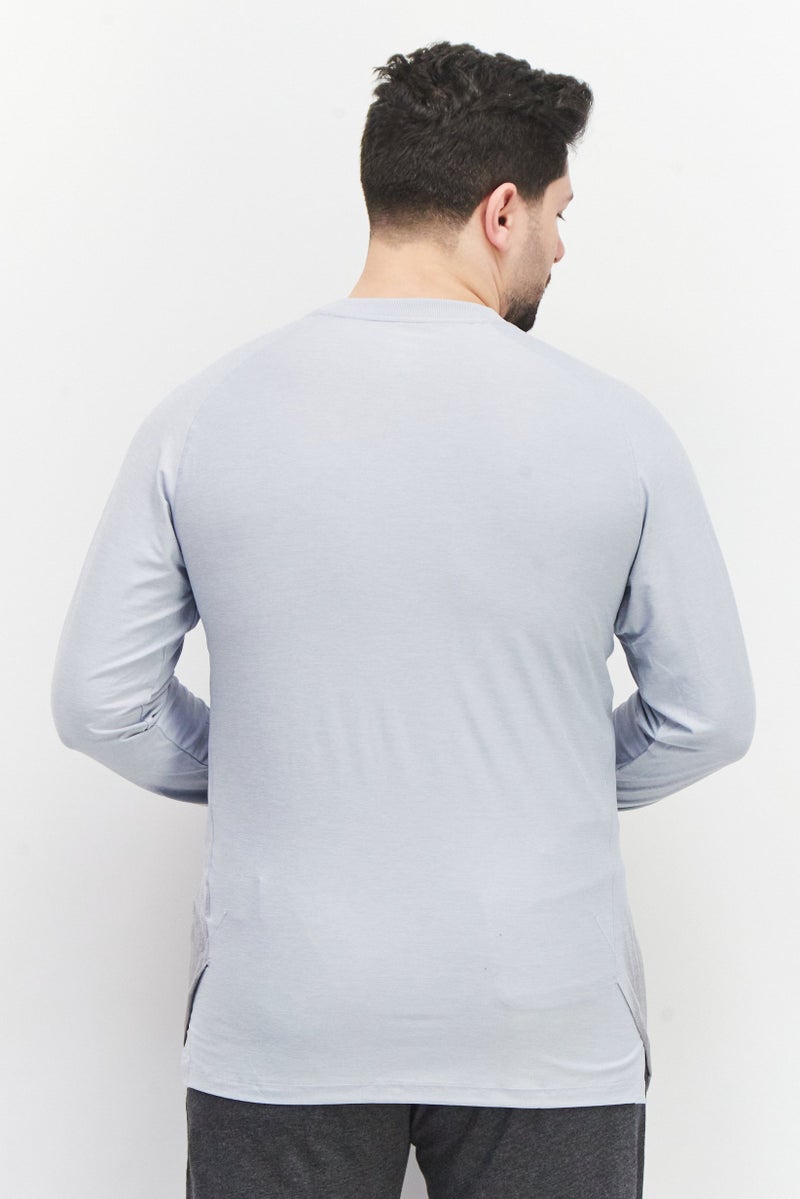 PUMA Men Sportswear Fit Long Sleeve Training T-Shirt, Pastel Blue  - Image 2