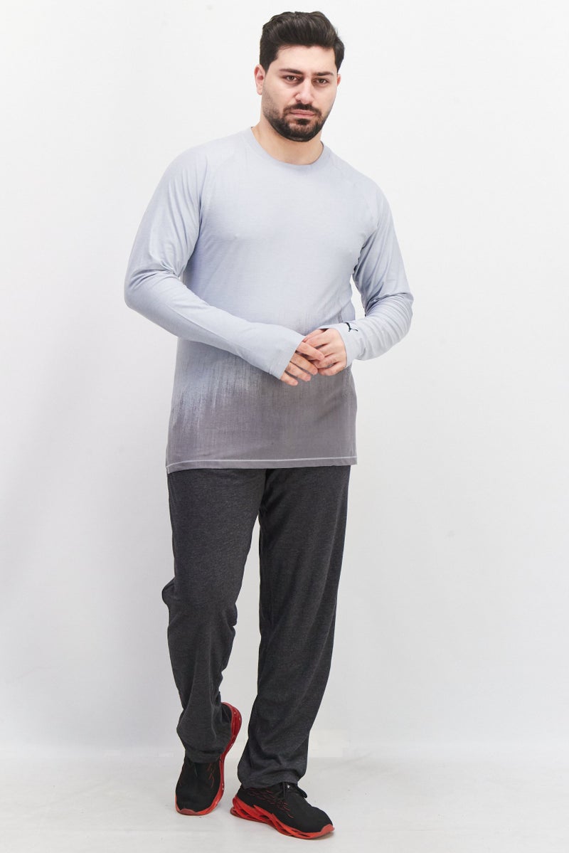 PUMA Men Sportswear Fit Long Sleeve Training T-Shirt, Pastel Blue  - Image 4