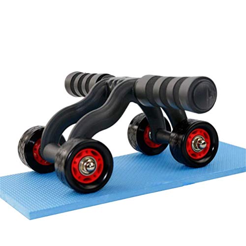 PAXMAX 4-Wheel Ab Roller with Knee Mat - Abdominal Workout Fitness Exercise Equipment - Image 1