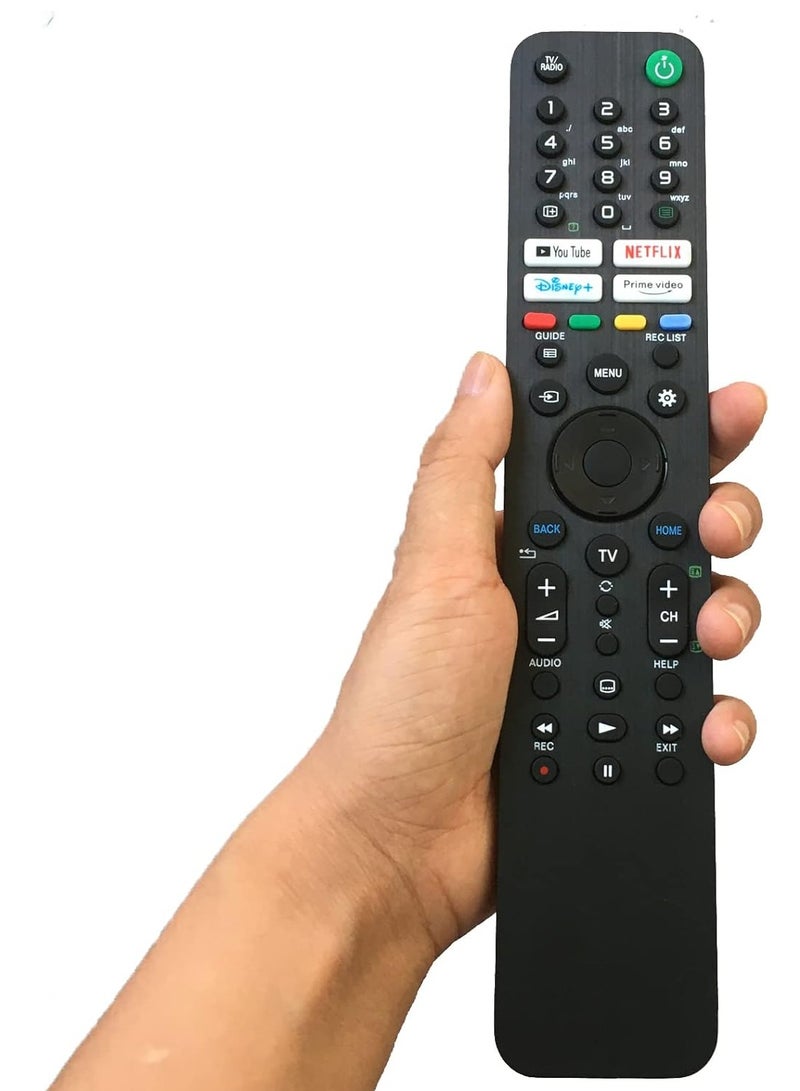 "Replacement Remote Control Compatible with Sony Bravia Smart TV XR77A80J, XR77A80CJ, XR65A80CJ, KD85X85J, KD75X79J, KD65X80CJ, KD65X79J, KD55X80CJ RMF-TX520U MG3-TX520U (No Voice Function)"