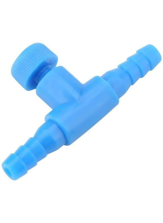 Generic - B&K Aquarium Air Valve T Shaped 2 Way Air Pump Control Valve Plastic Adjustable Fish Tank Air Control Valves Inline Tubing Connectors 5Pcs - Image 1