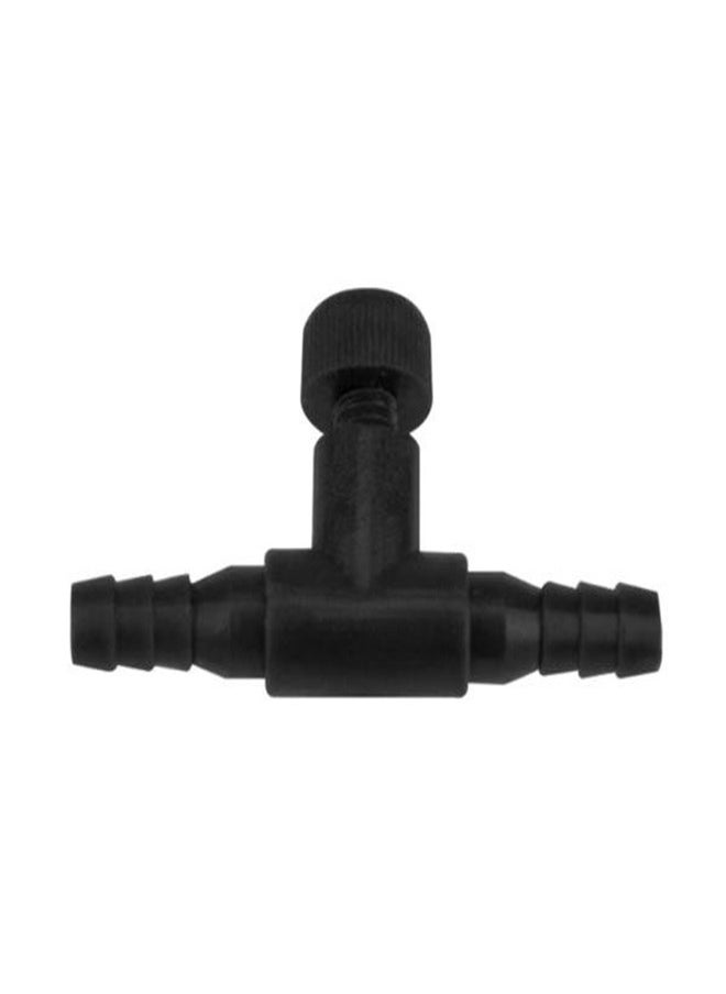 Generic - B&K Aquarium Air Valve T Shaped 2 Way Air Pump Control Valve Plastic Adjustable Fish Tank Air Control Valves Inline Tubing Connectors 5Pcs - Image 1