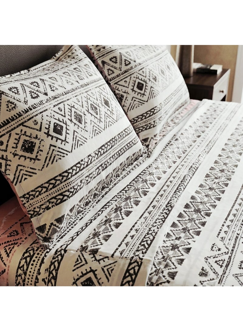 طقم ملايه سرير كبير خامه قطنيه العامريه 4قطع مقاس 260 *240لسرير فلات - Image 4