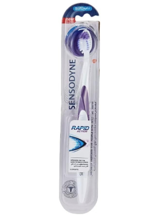 Signal Sensodyne Rapid Action Soft Toothbrush for Sensitive Teeth Multicolour + Signal Anti-Cavity Toothpaste 50 Ml - Image 3