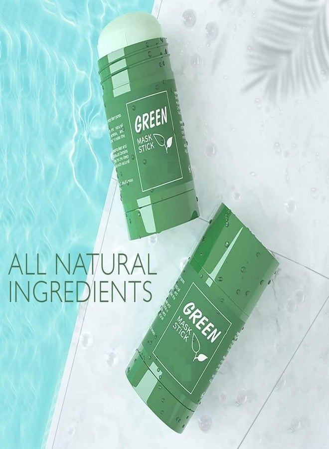 Glowhouse Green Tea Stick Face Mask For Blackhead Remover, Anti Acne, Oil Control,Deep Clean Pore,Purifying Solid Cleansing Clay Stick Mask Skincare For Men & Women, 1 count - Image 2