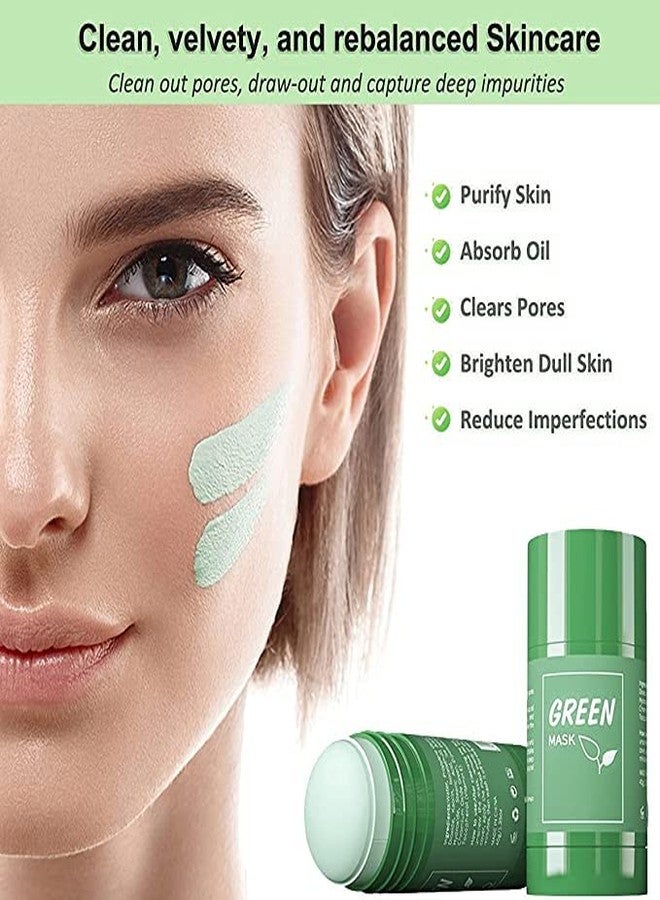 Glowhouse Green Tea Stick Face Mask For Blackhead Remover, Anti Acne, Oil Control,Deep Clean Pore,Purifying Solid Cleansing Clay Stick Mask Skincare For Men & Women, 1 count - Image 5