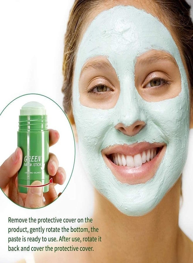 Glowhouse Green Tea Stick Face Mask For Blackhead Remover, Anti Acne, Oil Control,Deep Clean Pore,Purifying Solid Cleansing Clay Stick Mask Skincare For Men & Women, 1 count - Image 3