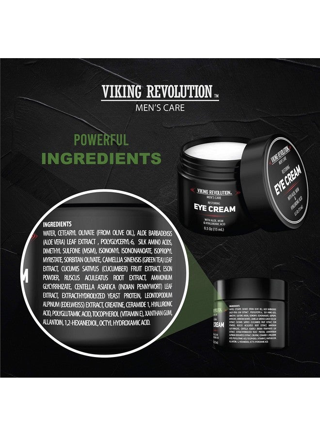 فايكنج رفلوشن كريم العيون للرجال من فايكينج ريفولوشن - مضاد طبيعي للشيخوخة، علاج الهالات السوداء، يقلل الانتفاخات وتجاعيد العين - 6 مل - Image 5