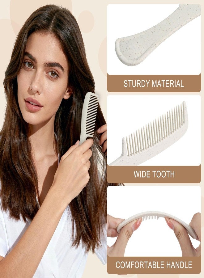 Hipruict Combs in Bulk Individually Wrapped, 100 Pack Disposable Hair Combs for Hotel, Salon, Home Care and Travel (Wheat) - Image 3