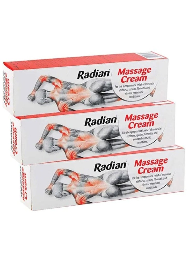 Radian 3-Piece Massage Cream, 100g 